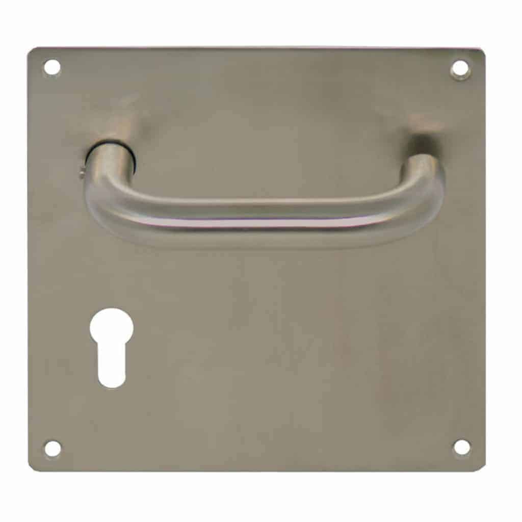  500 x 75 mm   TVA Enregistrée  Fixations incluses  en acier inoxydable poli Porte plaque de pression du doigt   Rayon dangle   1,2 mm  