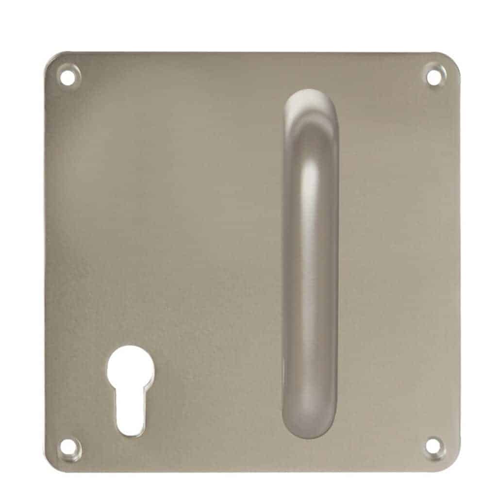 L.B PARIS Ancienne Plaque de Poignée de Porte en Bronze ☐ 7x7 mm EUR 10