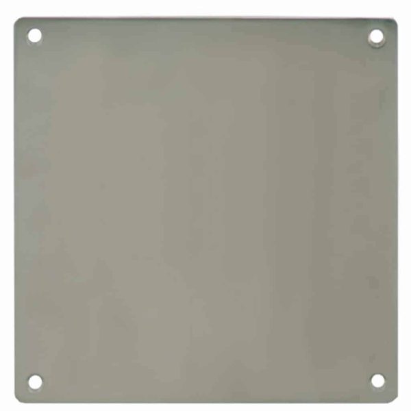 Plaque de poussée carrée inox