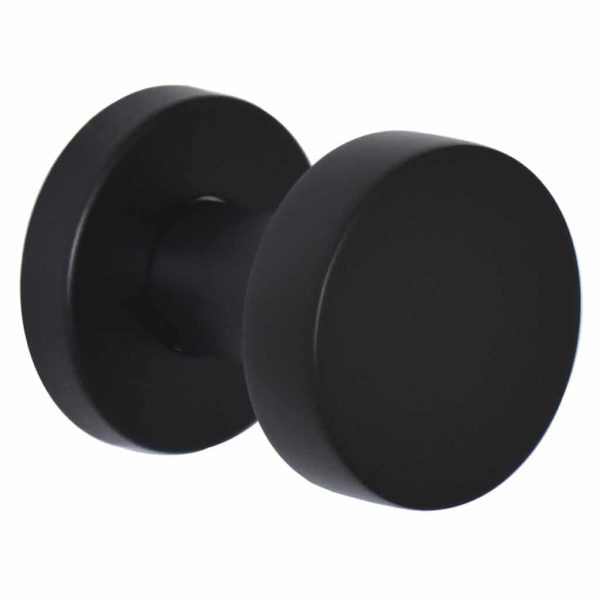 Patère Cylindre Plat Noir
