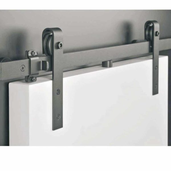 Kit coulissant sur fer plat avec pentures de fixation à plat – Image 2